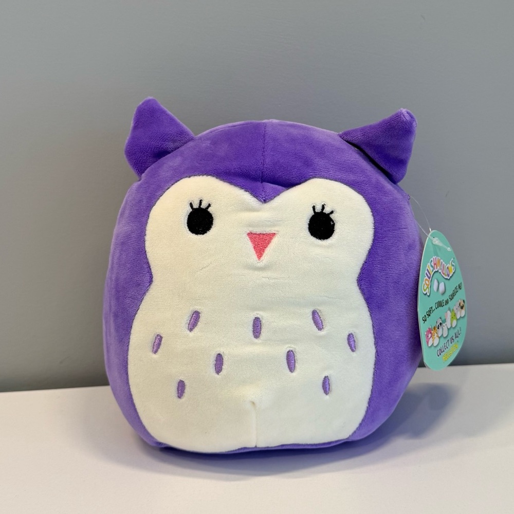 Brand New 2019 7” Holly Purple Owl Plush Squishmallow